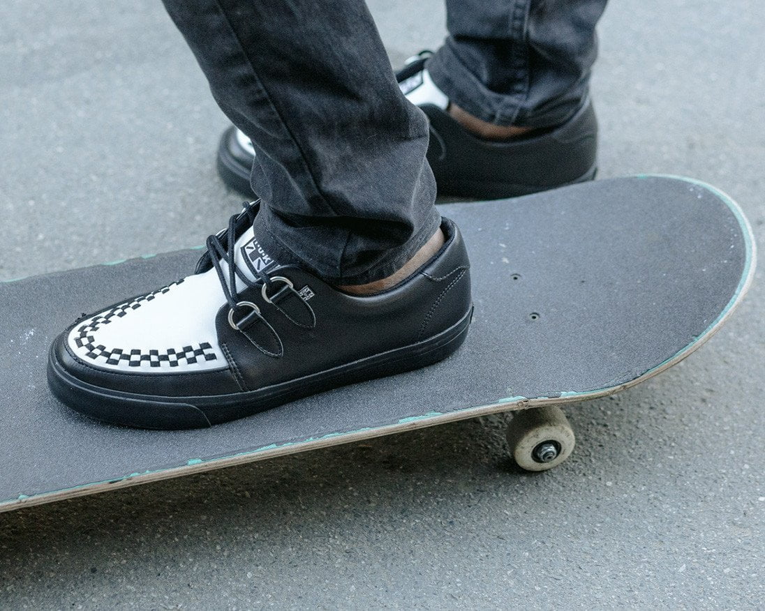 A9180 Black & White D-Ring Sneaker - T.U.K. Shoes