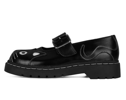 T2025 Black Kitty Mary Jane - T.U.K. Shoes