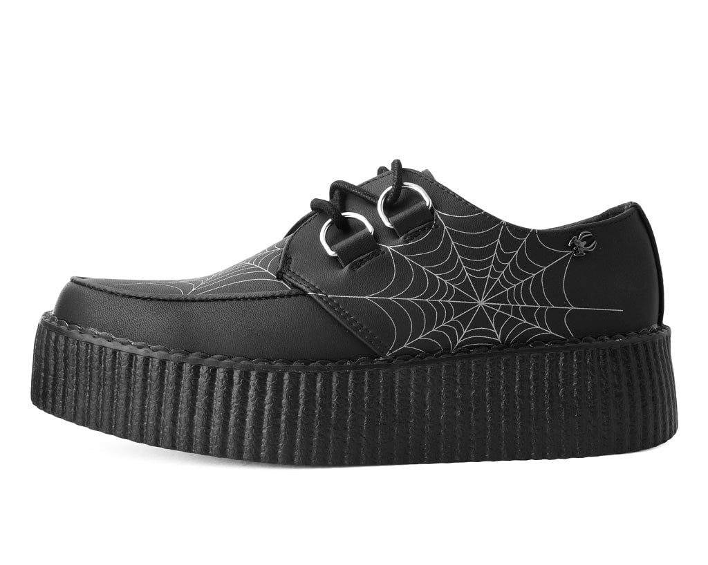 V9745 Black Glow Spiderweb Viva Mondo Creeper - T.U.K. Shoes