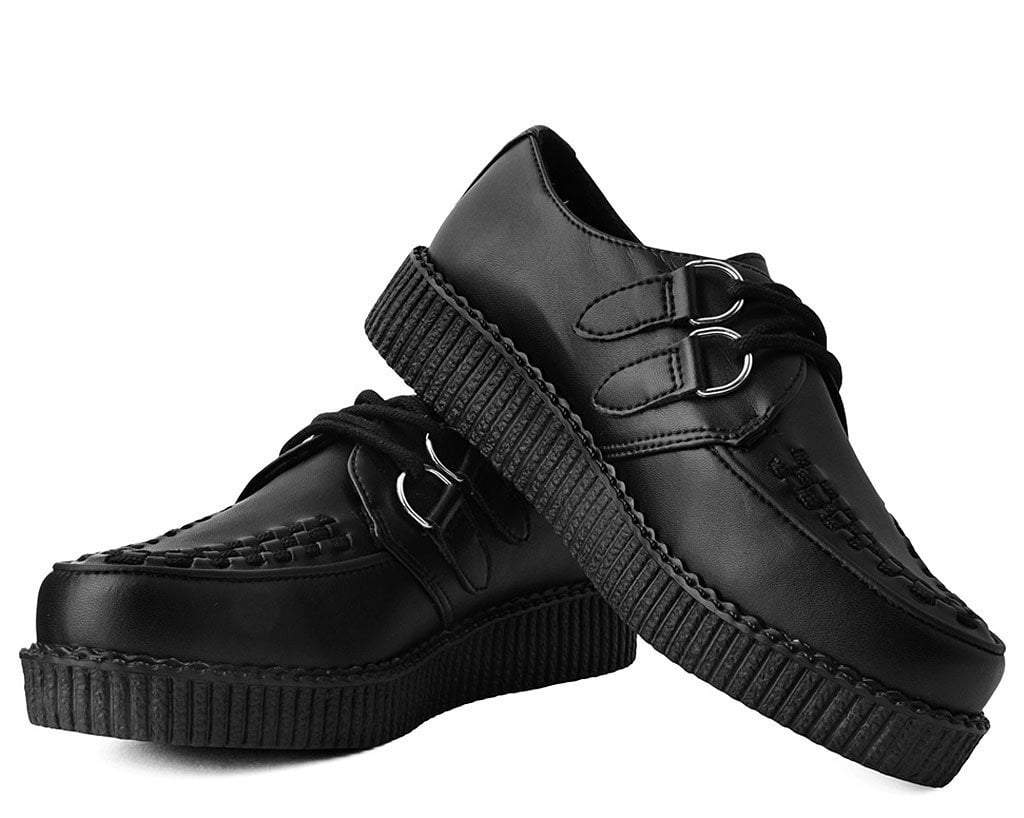 F9321 Black TUKskin™ Viva Low Creeper - T.U.K. Shoes