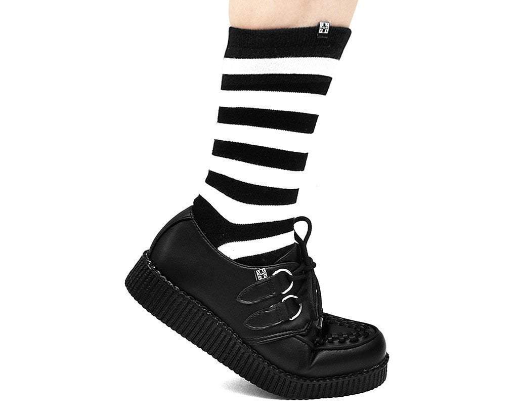F9321 Black TUKskin™ Viva Low Creeper - T.U.K. Shoes