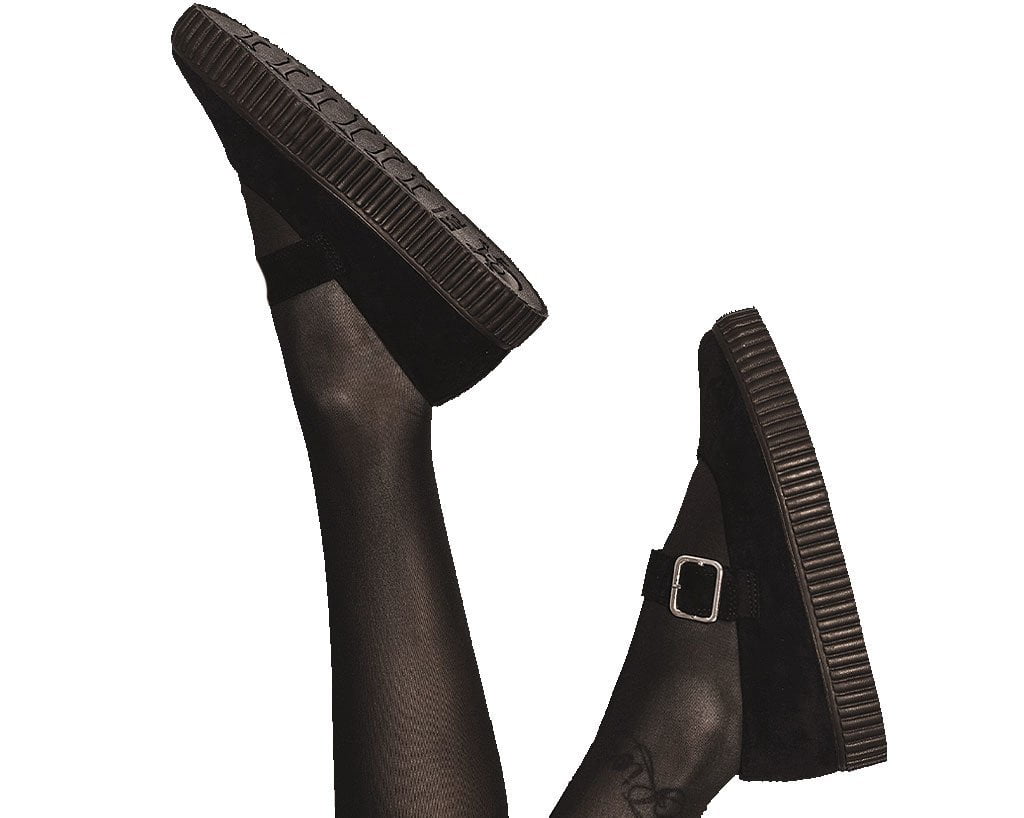 A9677L Black Pointed EZC Mary Jane - T.U.K. Shoes