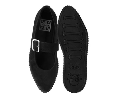 A9677L Black Pointed EZC Mary Jane - T.U.K. Shoes