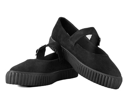 A9677L Black Pointed EZC Mary Jane - T.U.K. Shoes