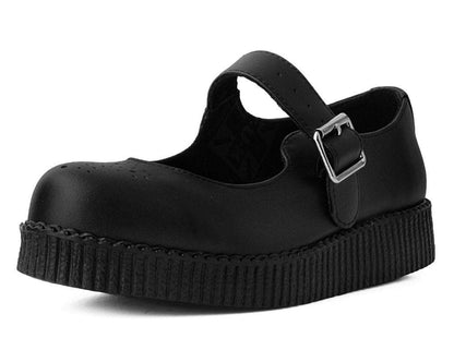 Black TUKskin™ Viva Low Mary Jane - T.U.K. Shoes