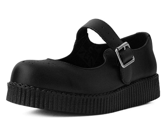 Black TUKskin™ Viva Low Mary Jane - T.U.K. Shoes