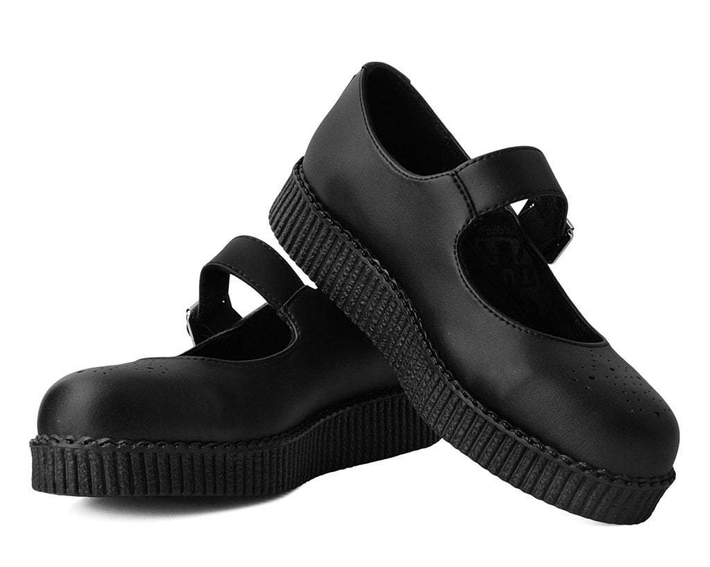 Black TUKskin™ Viva Low Mary Jane - T.U.K. Shoes