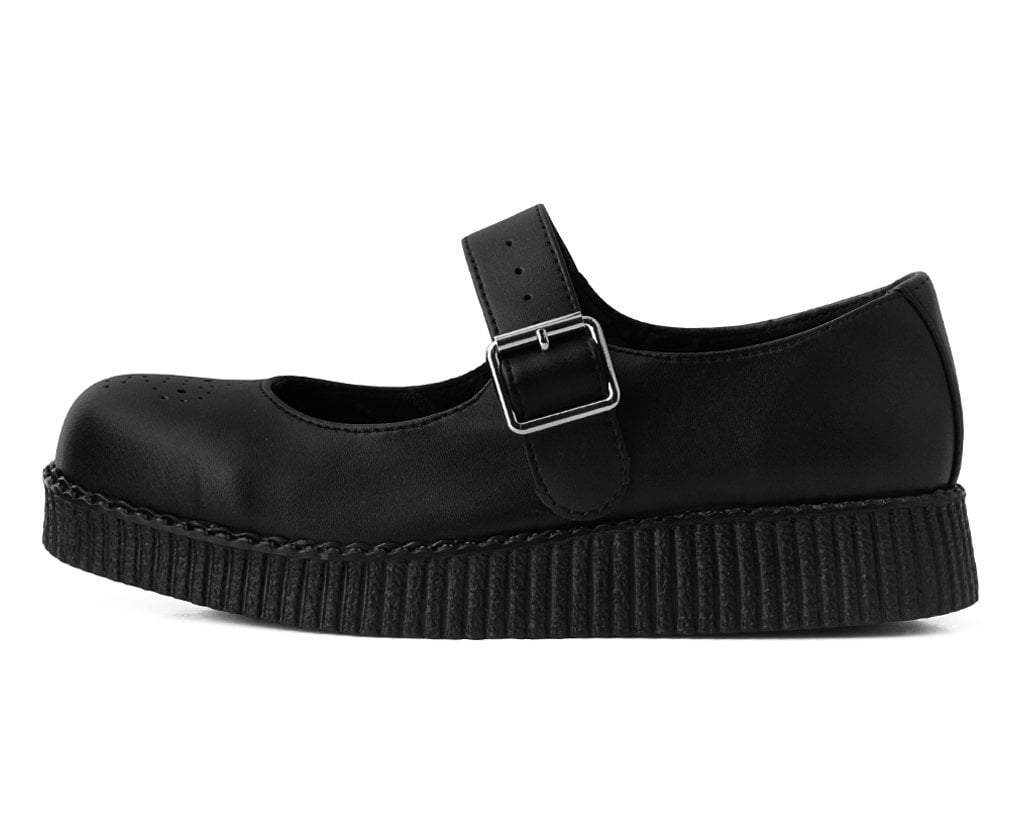 Black TUKskin™ Viva Low Mary Jane - T.U.K. Shoes