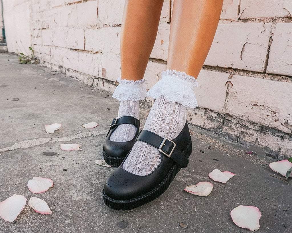 Black TUKskin™ Viva Low Mary Jane - T.U.K. Shoes