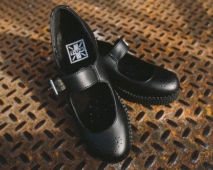 Black TUKskin™ Viva Low Mary Jane - T.U.K. Shoes