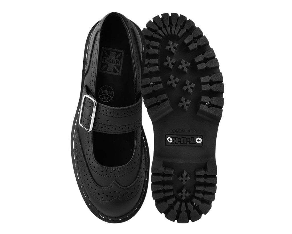 A9887L Black Double Decker Mary Jane - T.U.K. Shoes