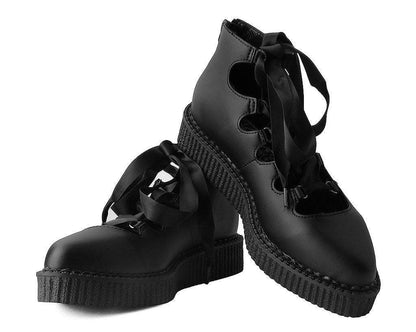 A9768L Black TUKskin™ 5-Loop Ribbon Mary Jane - T.U.K. Shoes