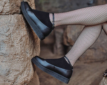 A9729L Black TUKskin™ Ballet Creeper - T.U.K. Shoes