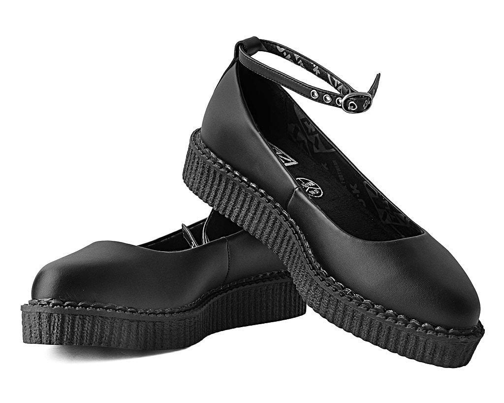 A9729L Black TUKskin™ Ballet Creeper - T.U.K. Shoes