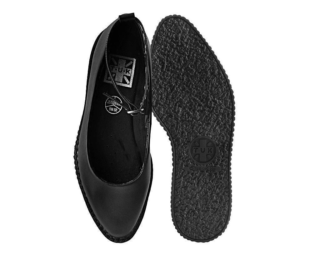 A9729L Black TUKskin™ Ballet Creeper - T.U.K. Shoes