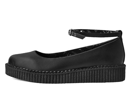 A9729L Black TUKskin™ Ballet Creeper - T.U.K. Shoes