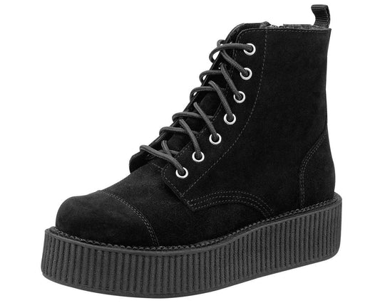 A8642L Black Suede Viva Mondo Boots - T.U.K. Shoes