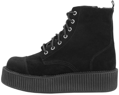 A8642L Black Suede Viva Mondo Boots - T.U.K. Shoes