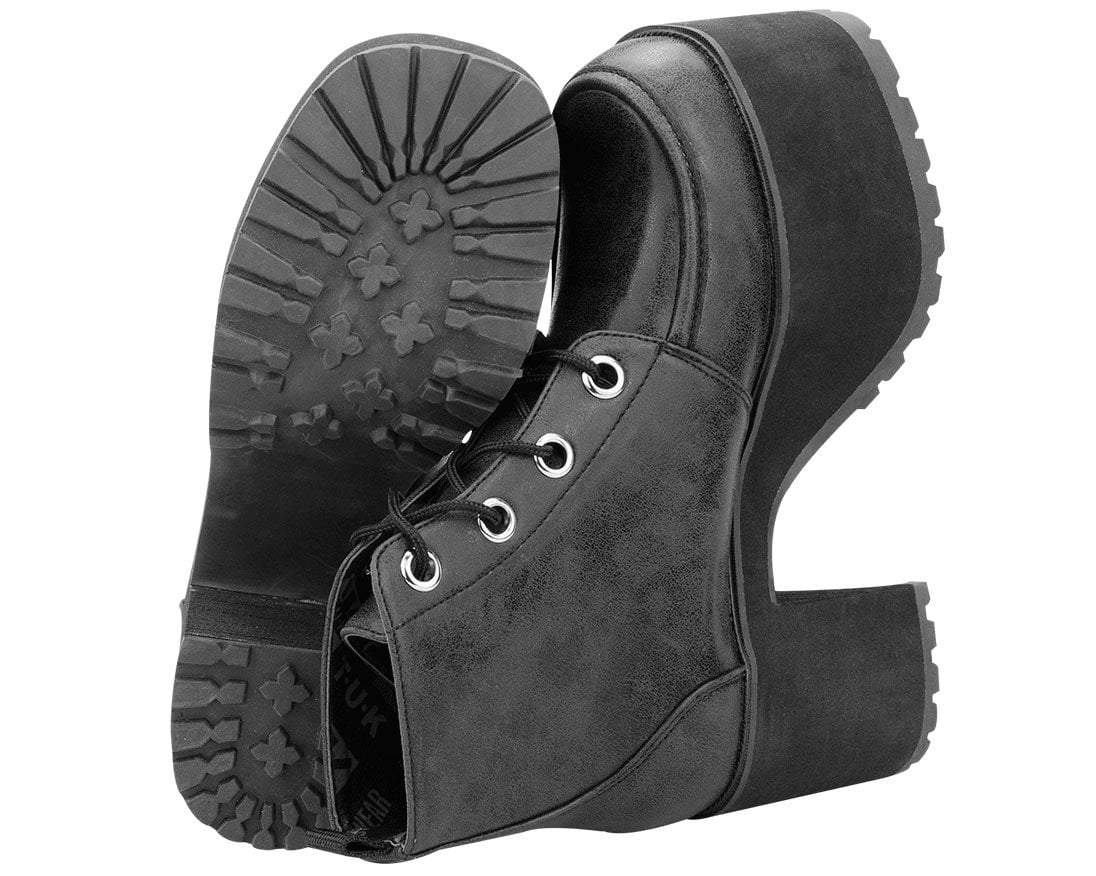 A8663L Distressed Ankle Nosebleed Boot - T.U.K. Shoes
