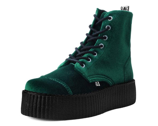 V9759L Green Velvet 7-Eye Viva Mondo Boot - T.U.K. Shoes