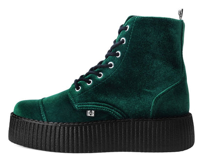 V9759L Green Velvet 7-Eye Viva Mondo Boot - T.U.K. Shoes