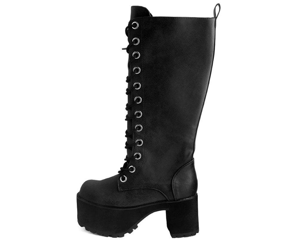 A9649L Distressed Knee-High Nosebleed Boot - T.U.K. Shoes