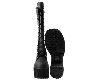 A9649L Distressed Knee-High Nosebleed Boot - T.U.K. Shoes