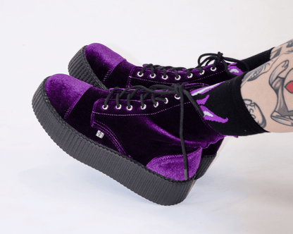 V9656L Violet Velvet Viva Mondo Boot - T.U.K. Shoes