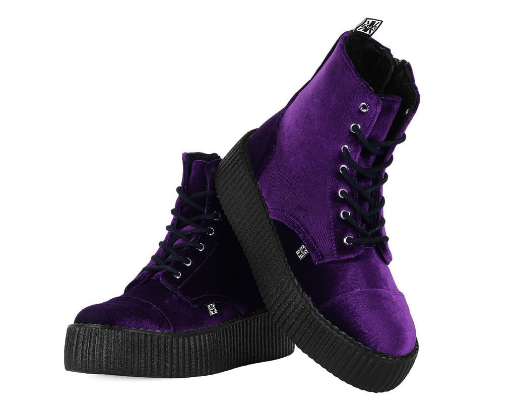 V9656L Violet Velvet Viva Mondo Boot - T.U.K. Shoes