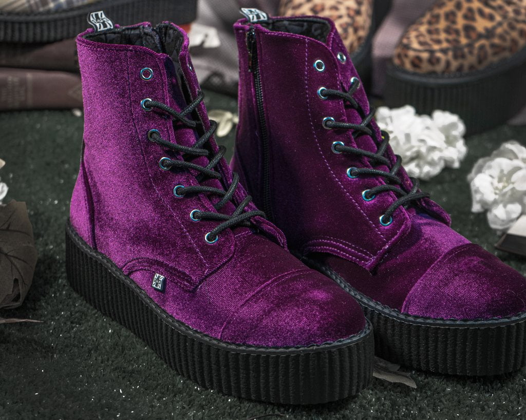 V9656L Violet Velvet Viva Mondo Boot - T.U.K. Shoes