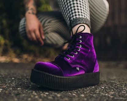 V9656L Violet Velvet Viva Mondo Boot - T.U.K. Shoes