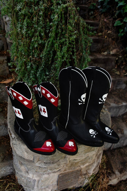 A3439 Black Skull Western Creeper Boot - T.U.K. Shoes