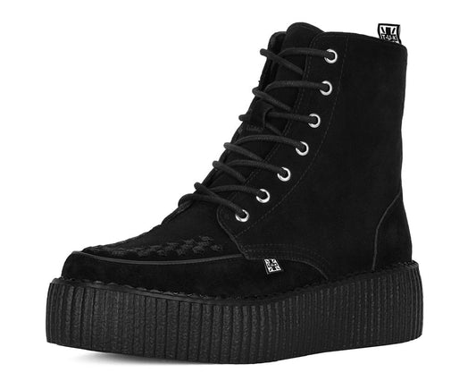 V3332 Black Suede Interlace Viva Mondo Boot - T.U.K. Shoes