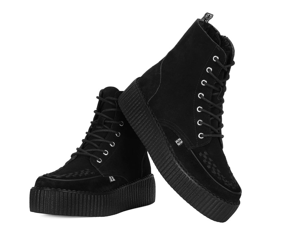 V3332 Black Suede Interlace Viva Mondo Boot - T.U.K. Shoes