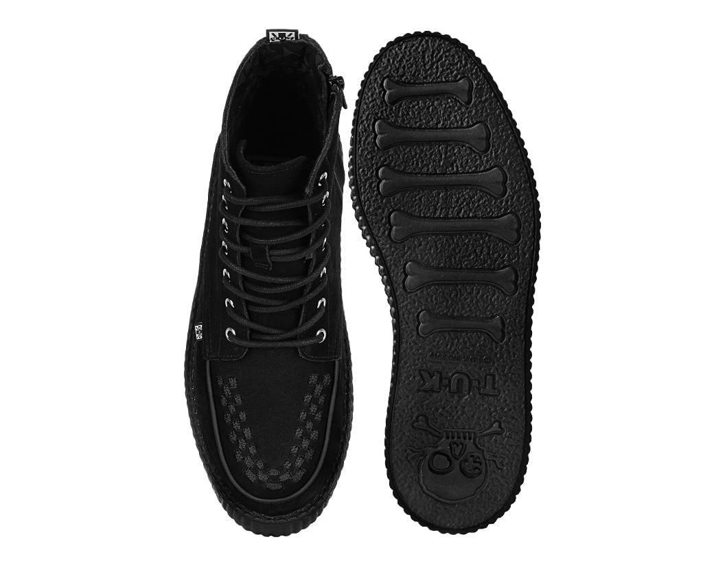 V3332 Black Suede Interlace Viva Mondo Boot - T.U.K. Shoes