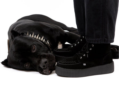 V3332 Black Suede Interlace Viva Mondo Boot - T.U.K. Shoes