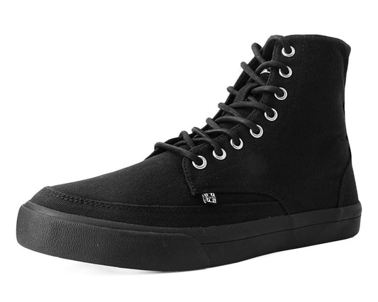 A3093 Black Canvas 8-Eye Sneaker Boot - T.U.K. Shoes