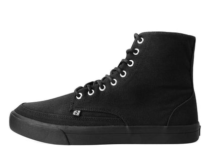 A3093 Black Canvas 8-Eye Sneaker Boot - T.U.K. Shoes