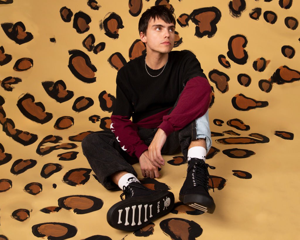 A3093 Black Canvas 8-Eye Sneaker Boot - T.U.K. Shoes