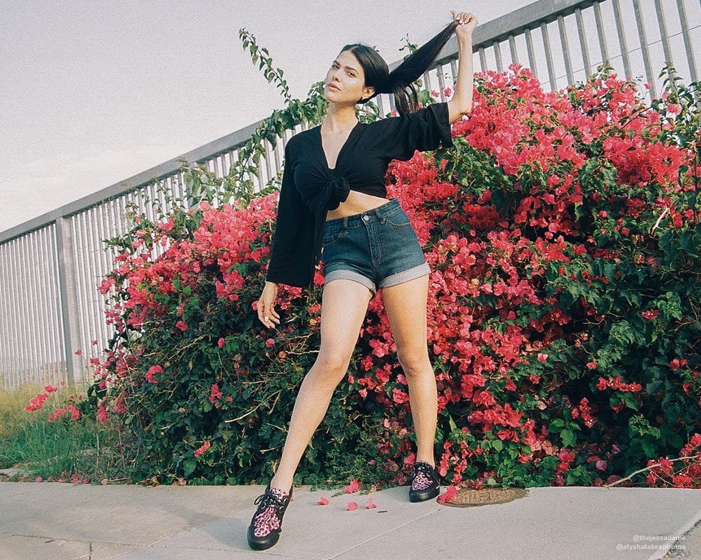 A9483 Black & Pink Leopard Sneaker - T.U.K. Shoes