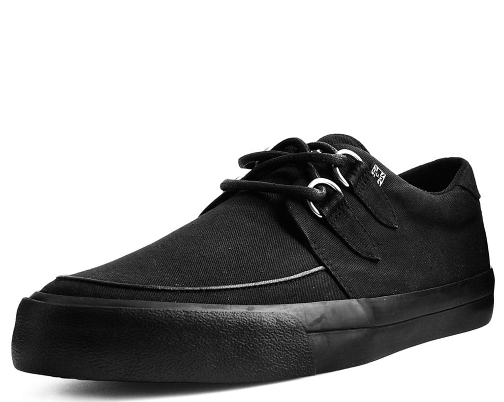 A9486 Black Basic Twill D-Ring Sneaker - T.U.K. Shoes