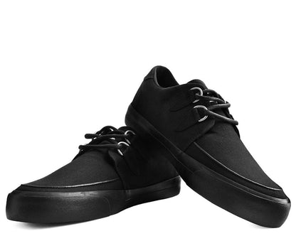 A9486 Black Basic Twill D-Ring Sneaker - T.U.K. Shoes
