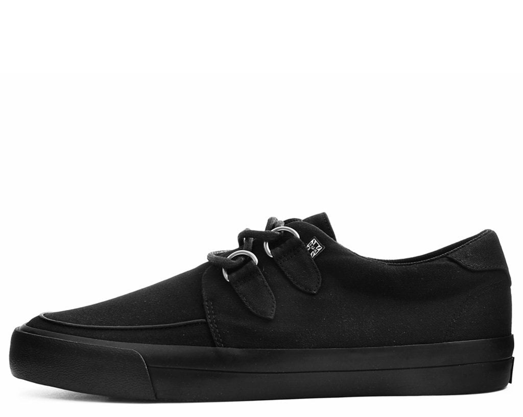 A9486 Black Basic Twill D-Ring Sneaker - T.U.K. Shoes