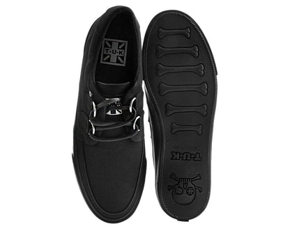 A9486 Black Basic Twill D-Ring Sneaker - T.U.K. Shoes