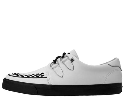 A9179 White Leather D-Ring Sneaker - T.U.K. Shoes