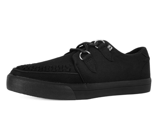 A3226 Black Basic Twill Interlace Sneaker - T.U.K. Shoes