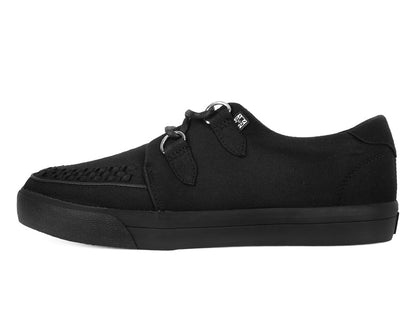 A3226 Black Basic Twill Interlace Sneaker - T.U.K. Shoes