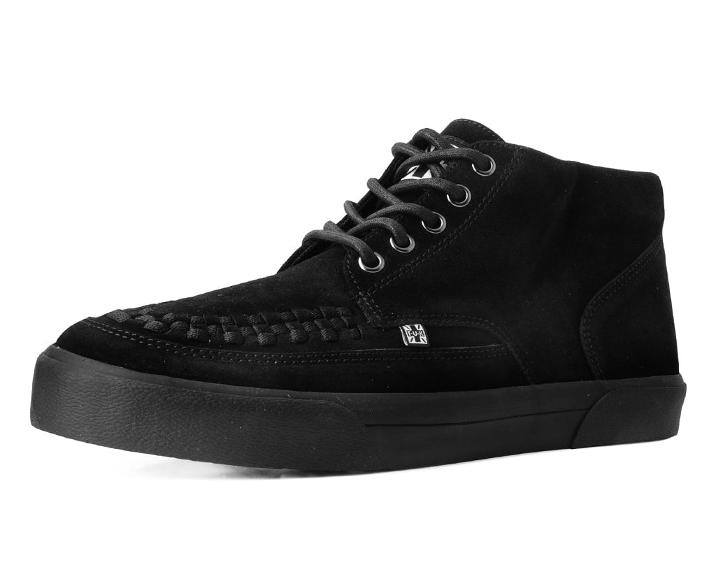 A3153 Black Suede 5-Eye Sneaker - T.U.K. Shoes