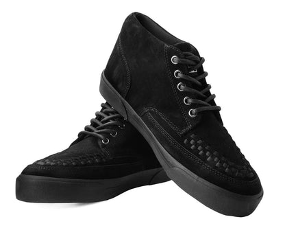 A3153 Black Suede 5-Eye Sneaker - T.U.K. Shoes