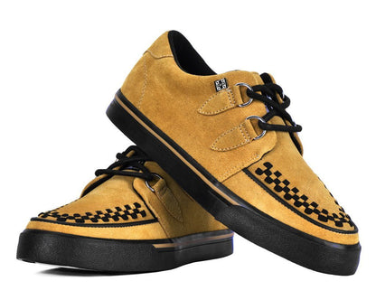 A3329 Mustard Suede Creeper Sneaker - T.U.K. Shoes